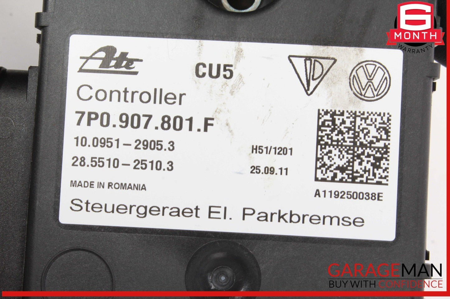 11-18 Porsche Cayenne 958 Electronic Parking Brake Control Module 7P0907801F OEM