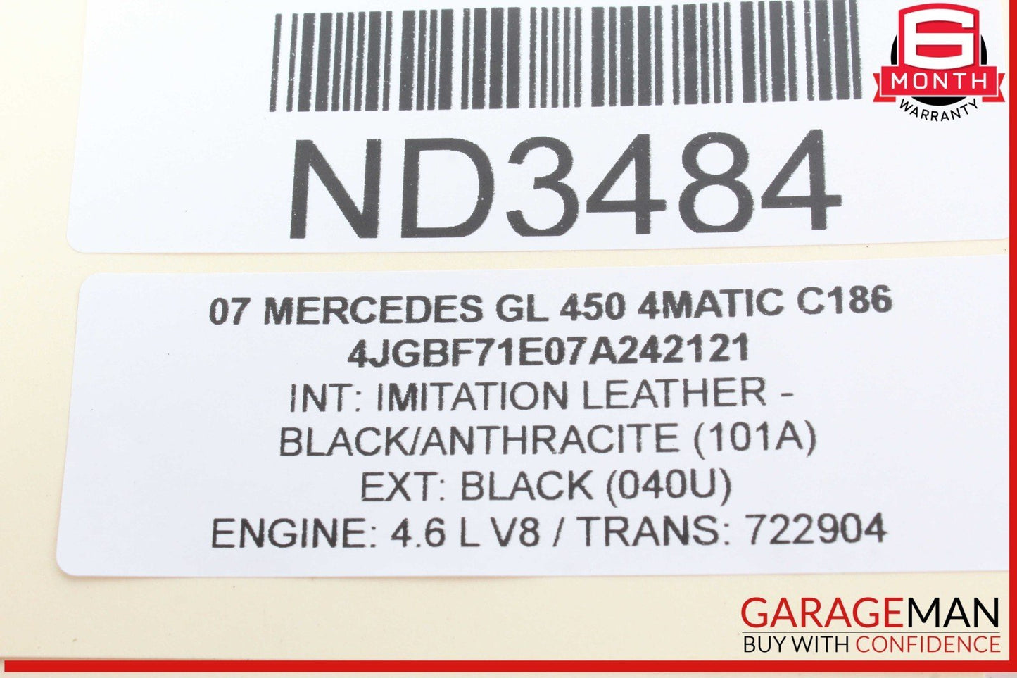 06-12 Mercedes X164 GL450 4MATIC CL550 Front Left Side Bumper Fog Light Lamp OEM