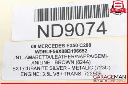 03-09 Mercedes W211 E350 E550 Left or Right Hood Latch Catch Lock 2198800160 OEM