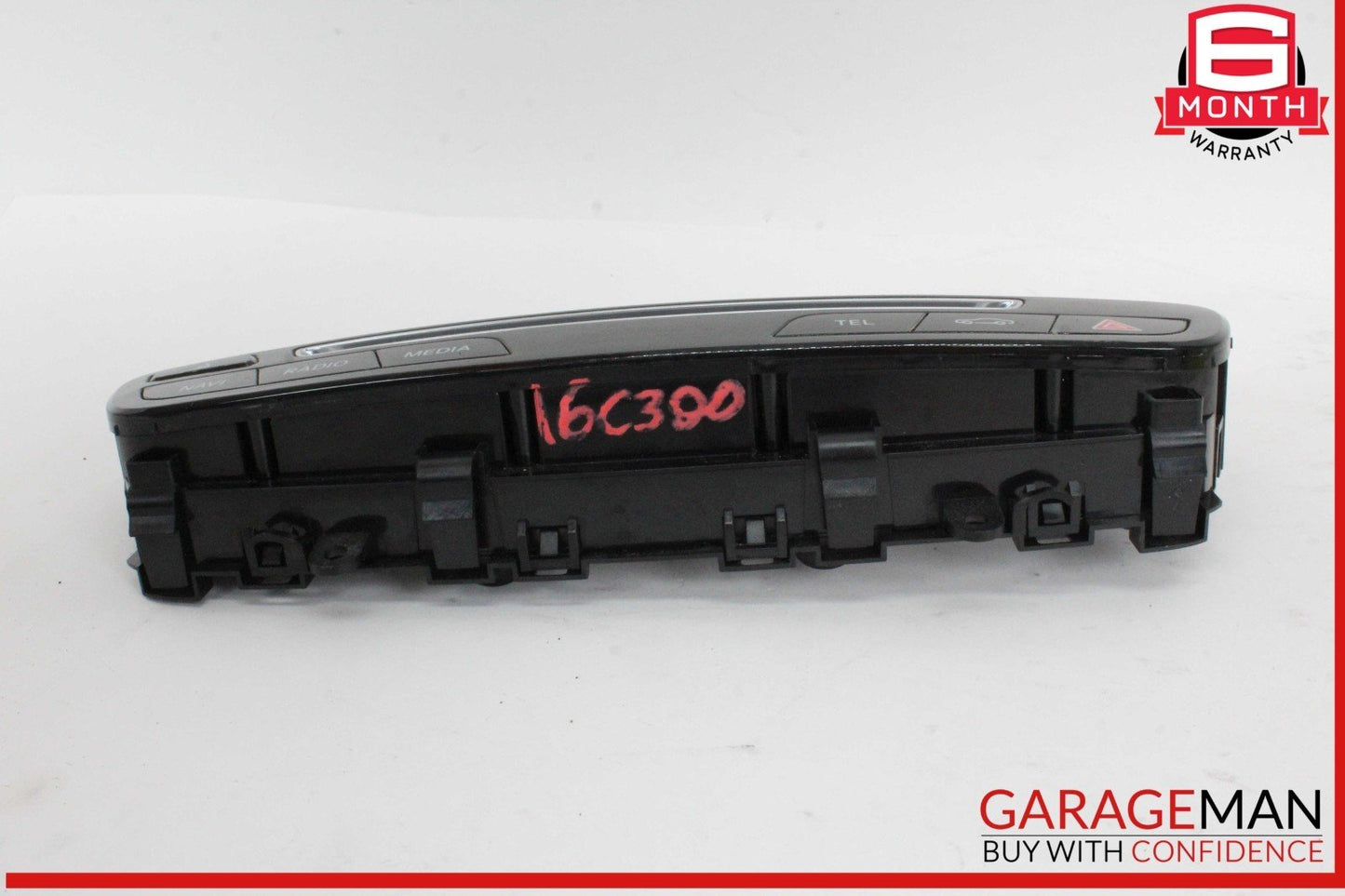 15-19 Mercedes W205 C300 C400 Media Center Dashboard Hazard Control Switch OEM