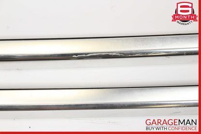 07-15 Audi Q7 Baggage Luggage Roof Rack Rail Top Molding Set Chrome OEM