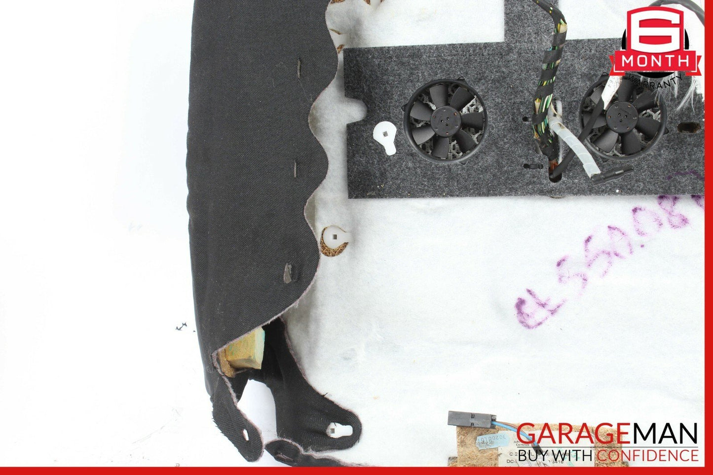 07-14 Mercedes W216 CL550 Front Right Side Top Upper Seat Cushion Black