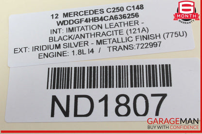 08-20 Mercedes W204 C250 GLK350 Headlight Fog Light Switch Control Module OEM