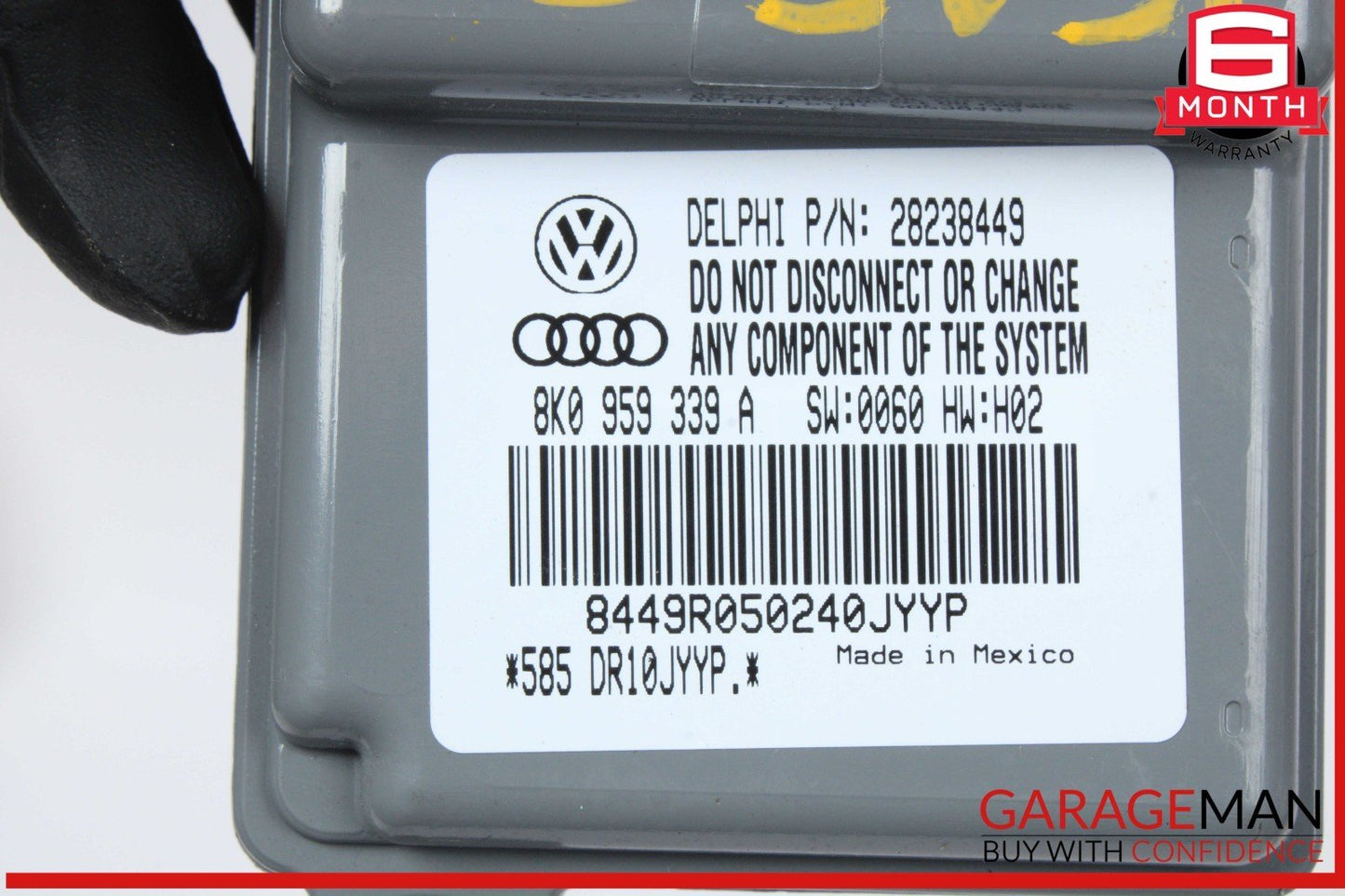 13-17 Audi A5 S5 Front Right Passenger Side Seat Occupancy Detection Module OEM