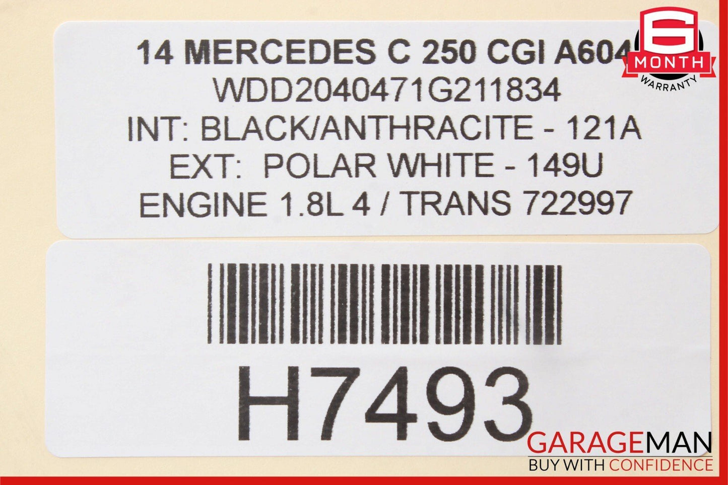 08-14 Mercedes W204 C250 Rear Right Exterior Door Handle w/ Actuator Latch Set