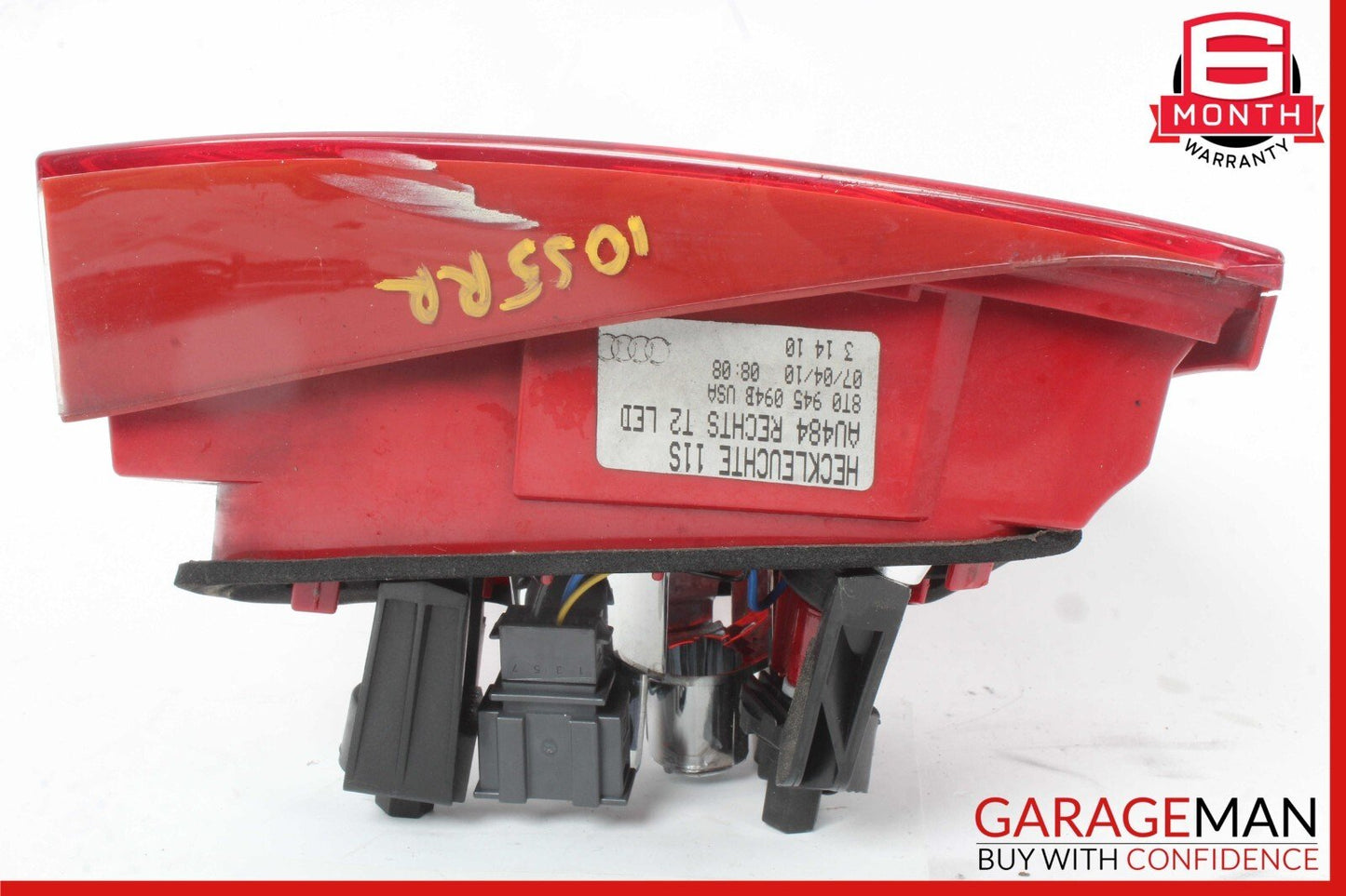 08-12 Audi S5 Rear Right Side Inner LED Tail Light Lamp 8T0945094B OEM