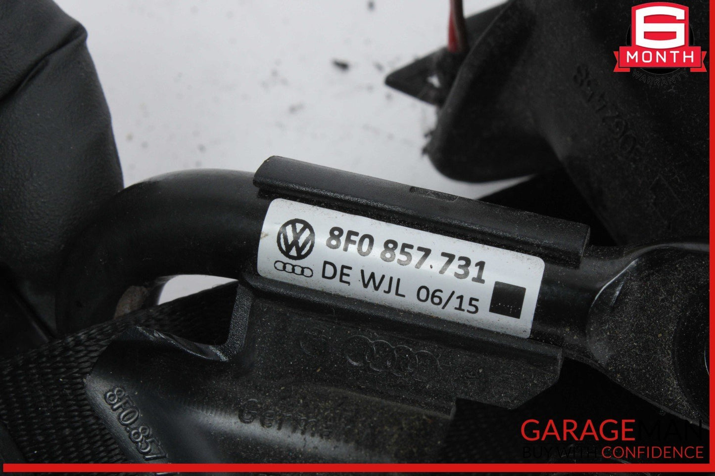 12-17 Audi A5 S5 Front Left Driver Side Seat Belt Seatbelt Black OEM