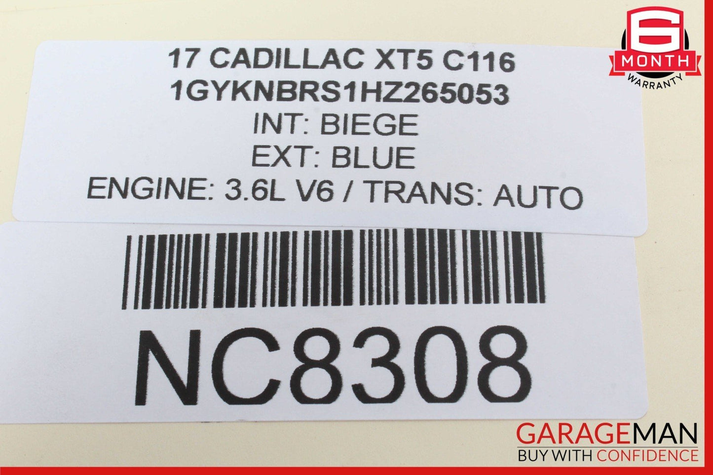17-20 Cadillac XT5 Front Right Passenger Side Window Regulator Motor OEM