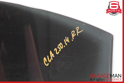 14-18 Mercedes W117 CLA250 Rear Right Passenger Door Window Auto Glass Panel OEM