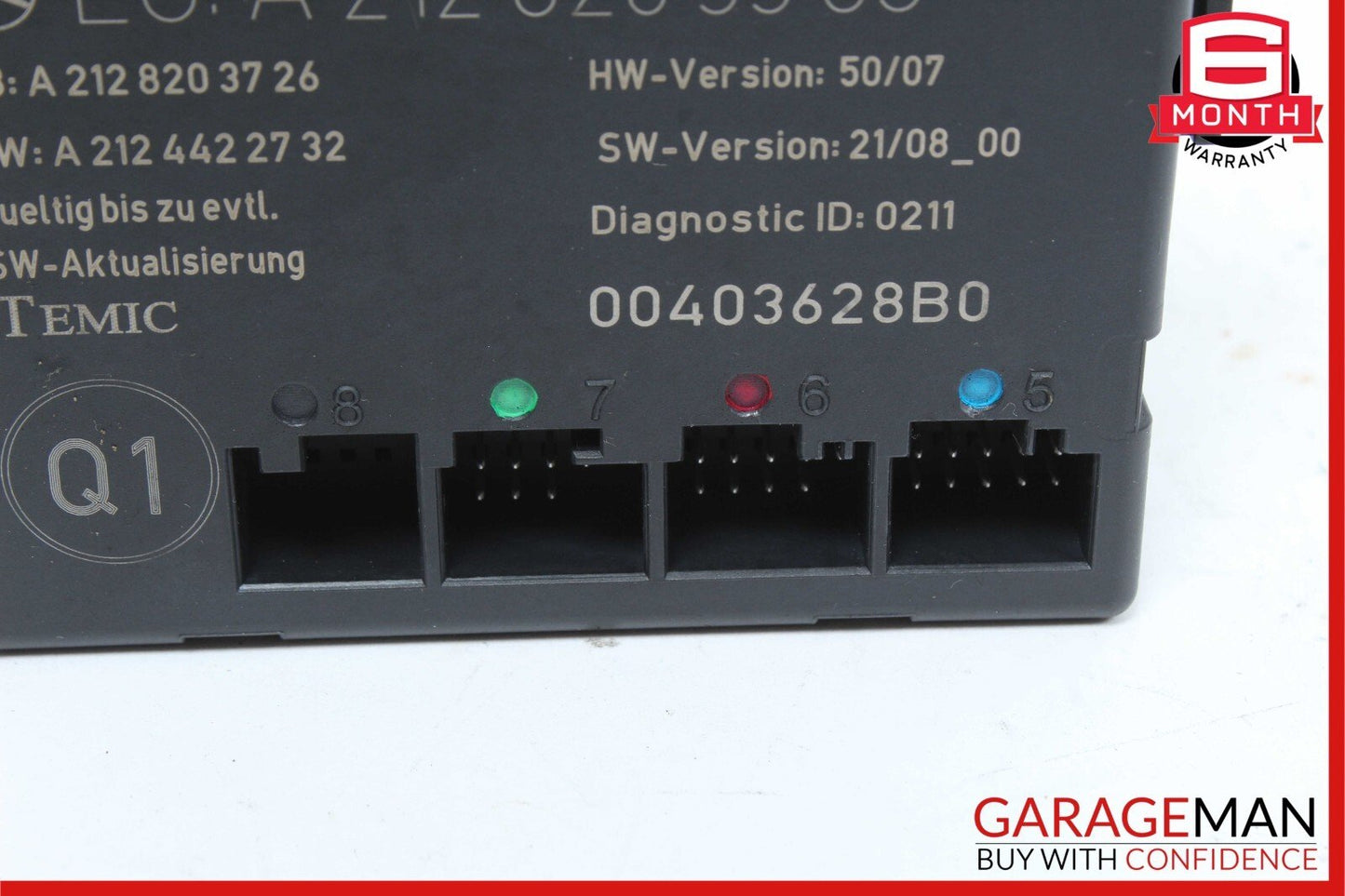 08-18 Mercedes W212 E350 E400 SLK350 Front Left Side Door Control Module OEM