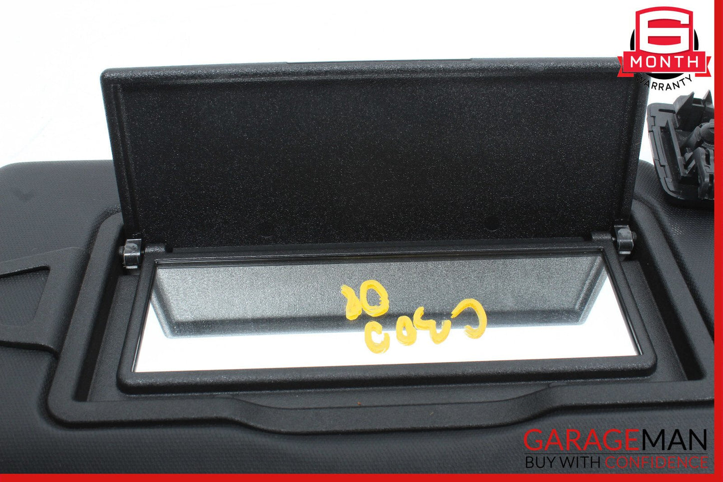 08-15 Mercedes W204 C300 Right Passenger Side Sunvisor Sun Visor Black OEM