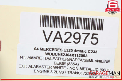 00-11 Mercedes W211 E320 4MATIC Air Airmatic Suspension Compressor Pump OEM