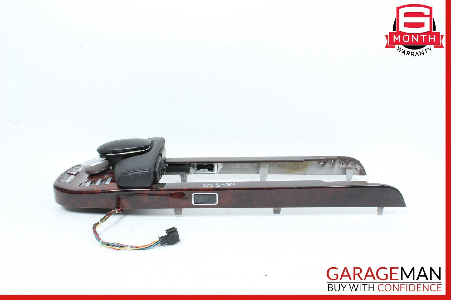 07-09 Mercedes W221 S550 Front Center Console Armrest Bezel Panel Wood OEM