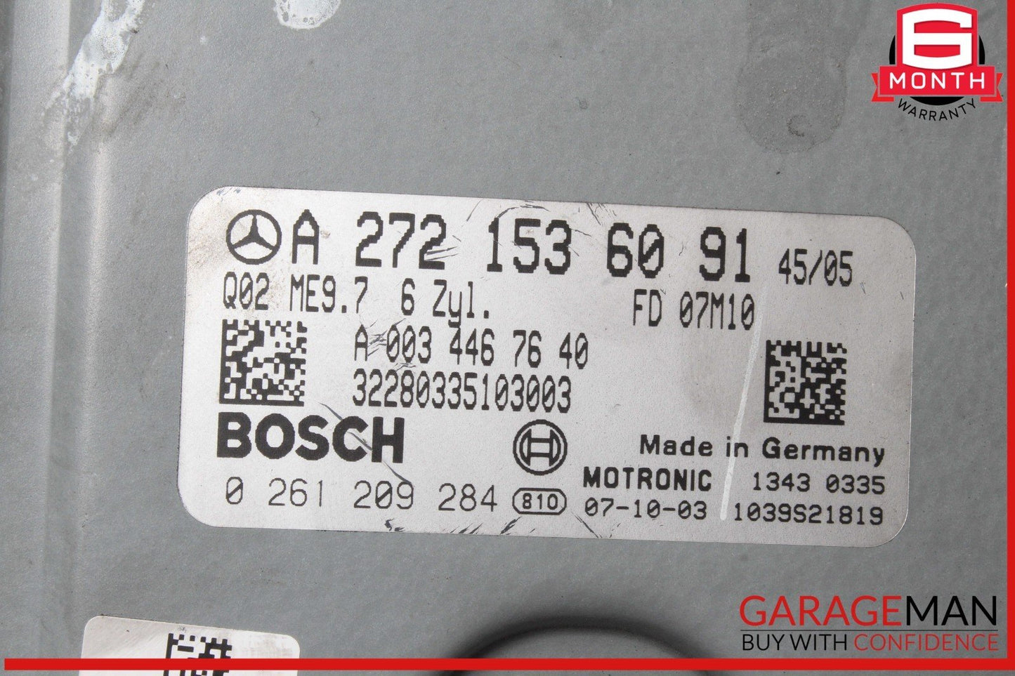 05-12 Mercedes W211 E350 SLK300 ECU Engine Control Module Flashed OEM