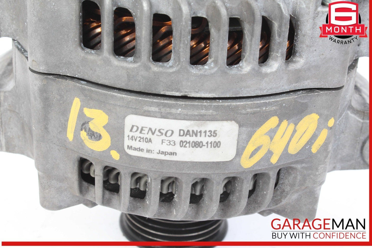 12-18 BMW 640i 650i Alternator Generator Denso 210A 14V OEM