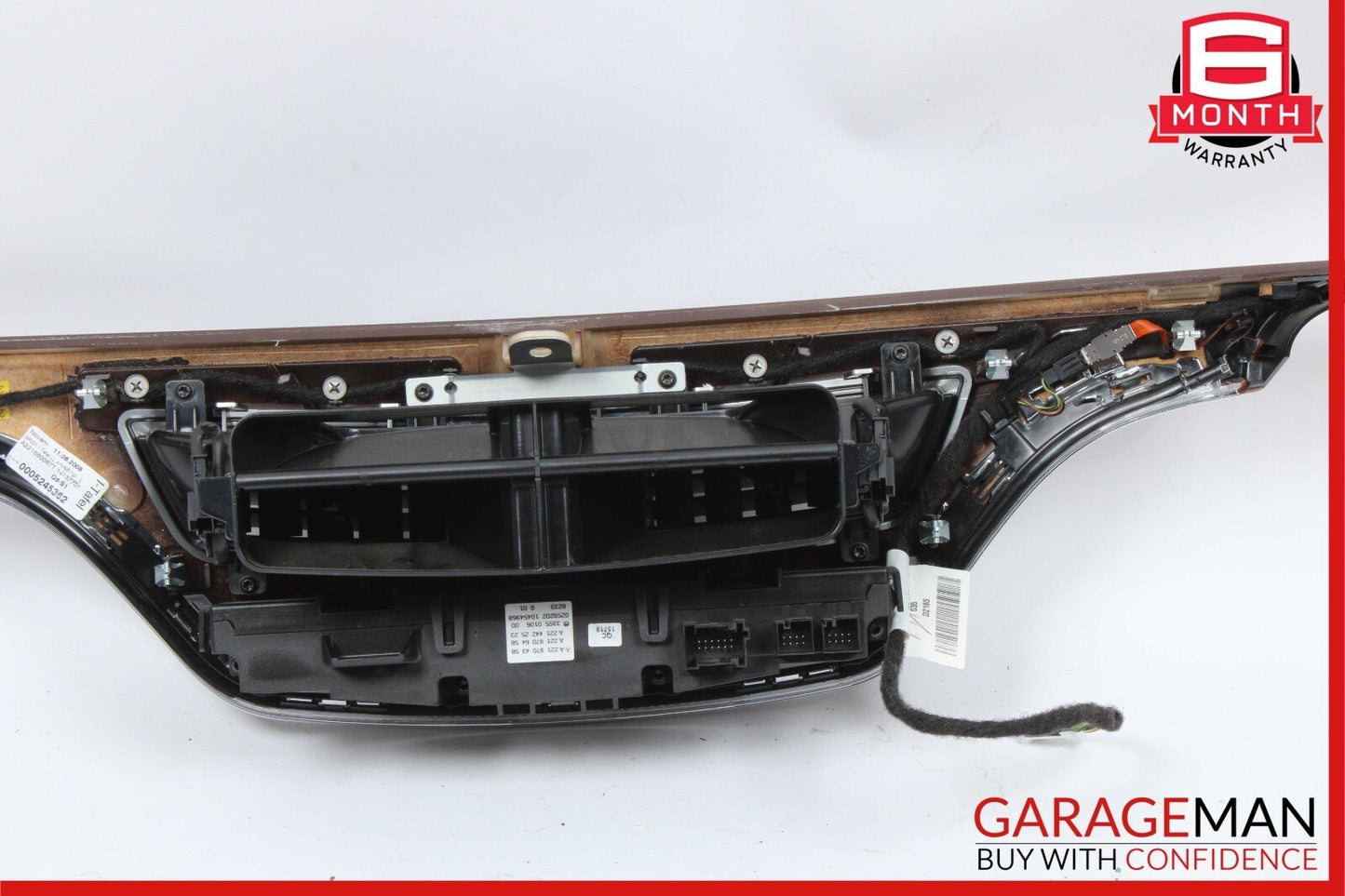 07-09 Mercedes W221 S550 Dashboard Center Bezel Trim A/C Heater Switch Assembly