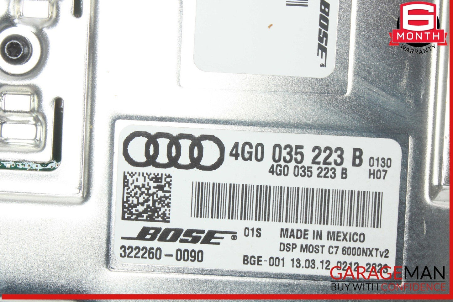 12-18 Audi A7 A6 S7 Audio Radio Sound Amplifier AMP Bose 4G0035223C OEM
