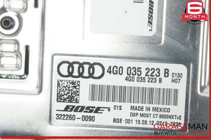 12-18 Audi A7 A6 S7 Audio Radio Sound Amplifier AMP Bose 4G0035223C OEM