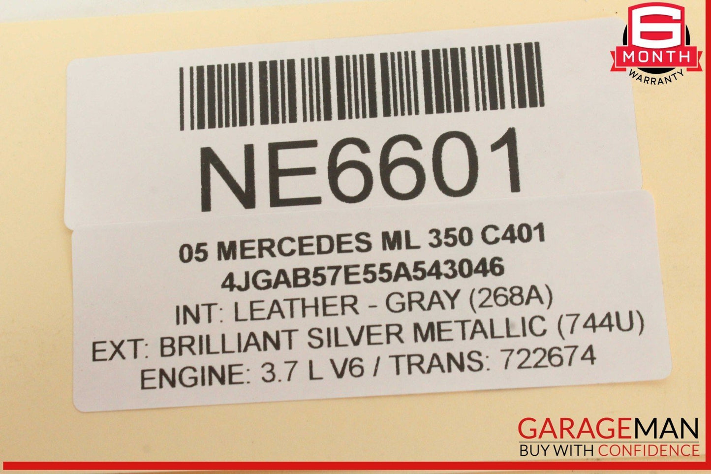98-05 Mercedes W163 ML350 ML55 AMG Engine Hood Lock Latch 1635407006 OEM
