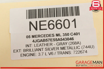 98-05 Mercedes W163 ML350 ML55 AMG Engine Hood Lock Latch 1635407006 OEM