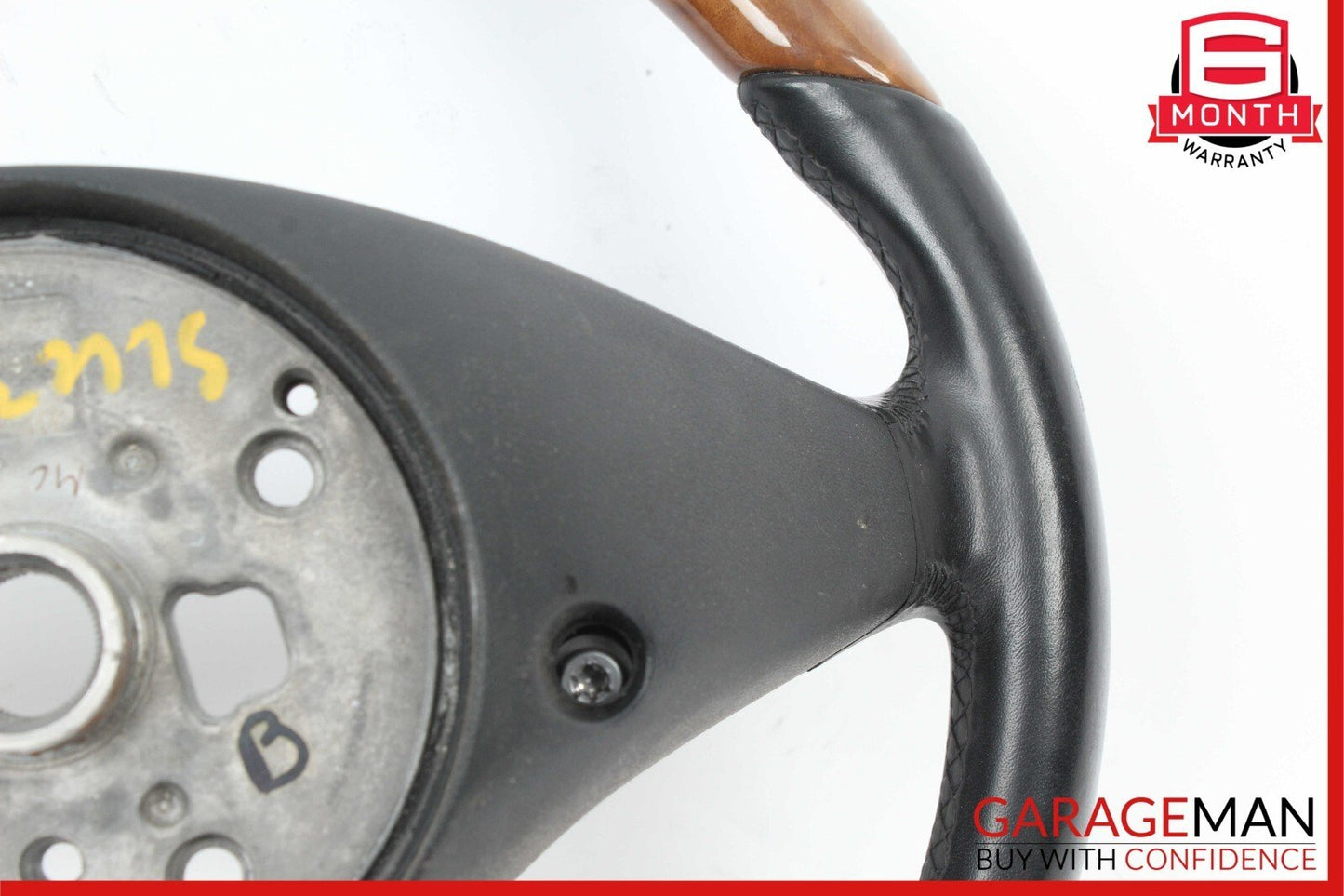 09-12 Mercedes R171 SLK300 SL550 SLK350 3 Spoke Steering Wheel Wood OEM