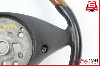 09-12 Mercedes R171 SLK300 SL550 SLK350 3 Spoke Steering Wheel Wood OEM