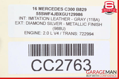 Mercedes W204 C300 C350 RWD Rear Diff Differential Axle Carrier Assembly
