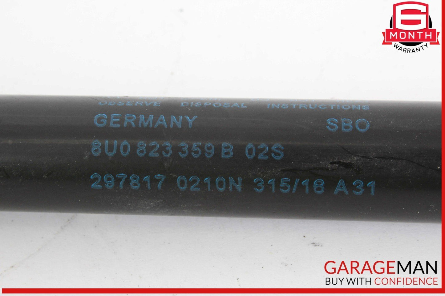 15-18 Audi Q3 Quattro Front Left / Right Bonnet Hood Lift Support Shock Strut