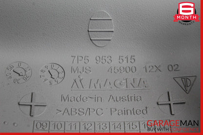 11-18 Porsche Cayenne S 958 Steering Column Dash Trim Cover Panel Gray OEM
