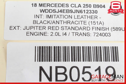14-19 Mercedes W117 CLA250 Rear Left/Right Upper Control Arm OEM