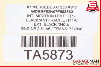 01-09 Mercedes W203 C230 CLK500 Rear Left Driver Side Window Switch Button