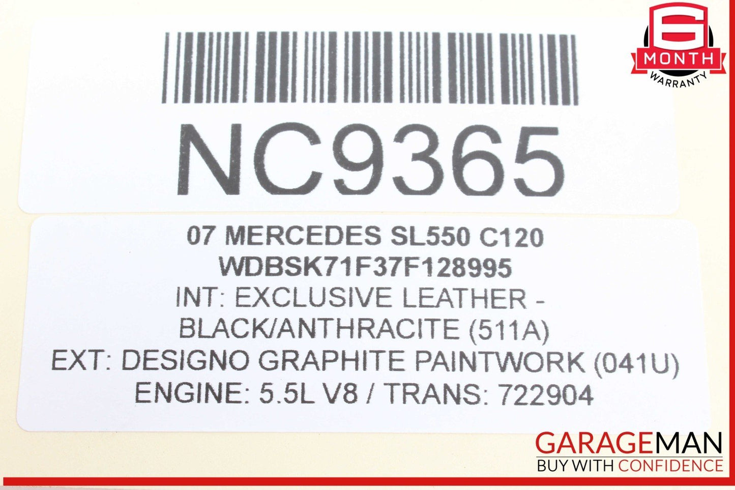 03-12 Mercedes R230 SL550 SL600 SL55 SL65 AMG Power Steering Pump Reservoir OEM
