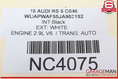 18-23 Audi RS5 S5 Engine Auxiliary Coolant Water Pump 8K0965567C OEM