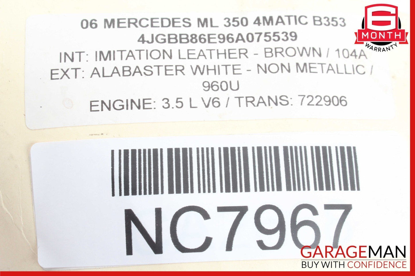 06-13 Mercedes W164 ML350 4MATIC Front Left Driver Side Seat Control Switch OEM