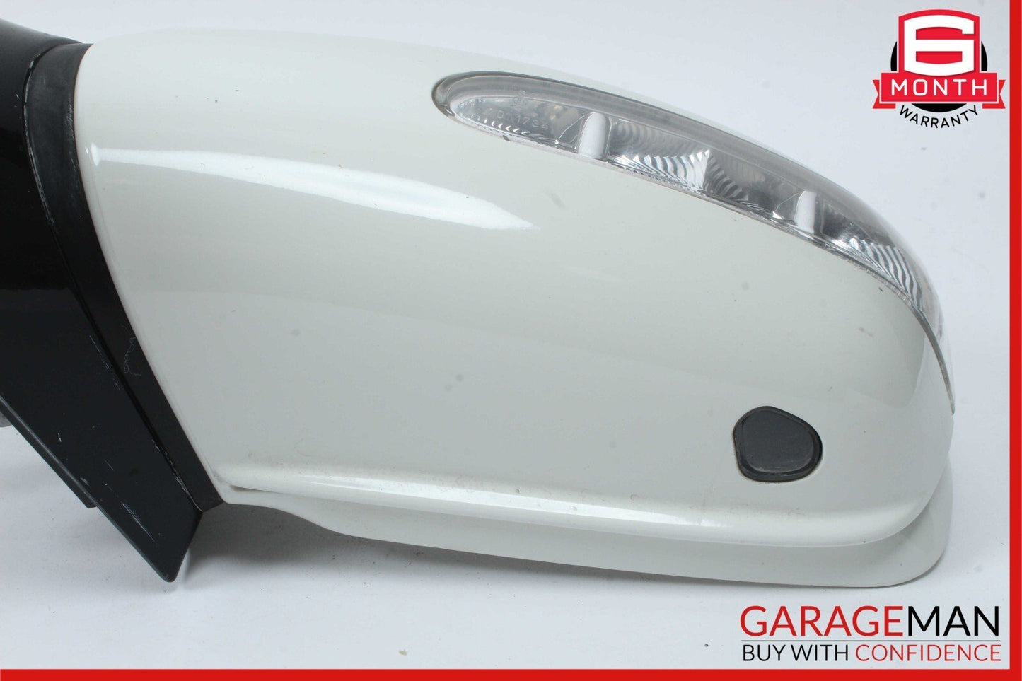 06-10 Mercedes W251 R350 Front Left Side Mirror Door Rear View Calcite White