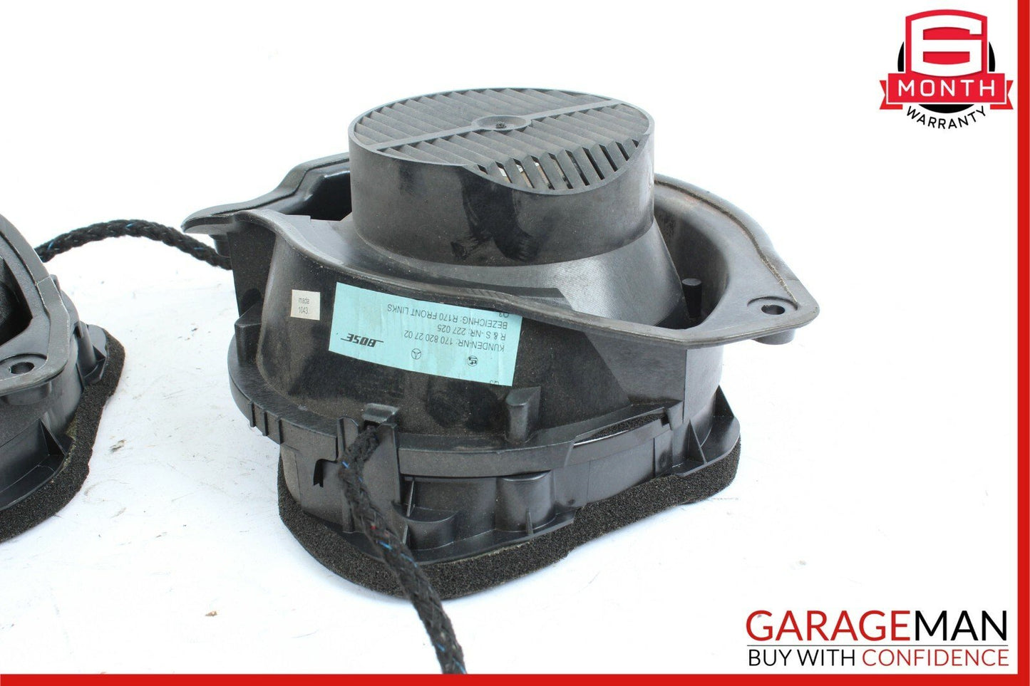 97-04 Mercedes R170 SLK320 Front Left & Right Side Door Sound Speakers Set of 2