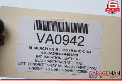 12-19 Mercedes W166 ML350 4MATIC Front Right Side Window Regulator Motor OEM
