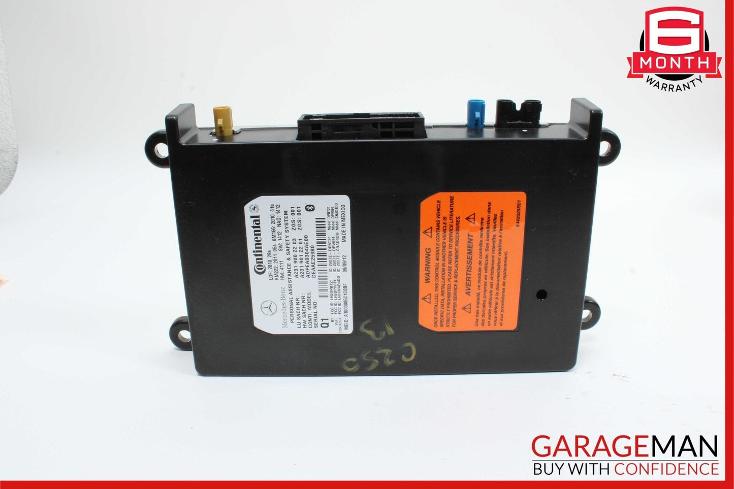 12-20 Mercedes W204 C250 GLA250 E550 SL400 Communication Control Module Unit OEM
