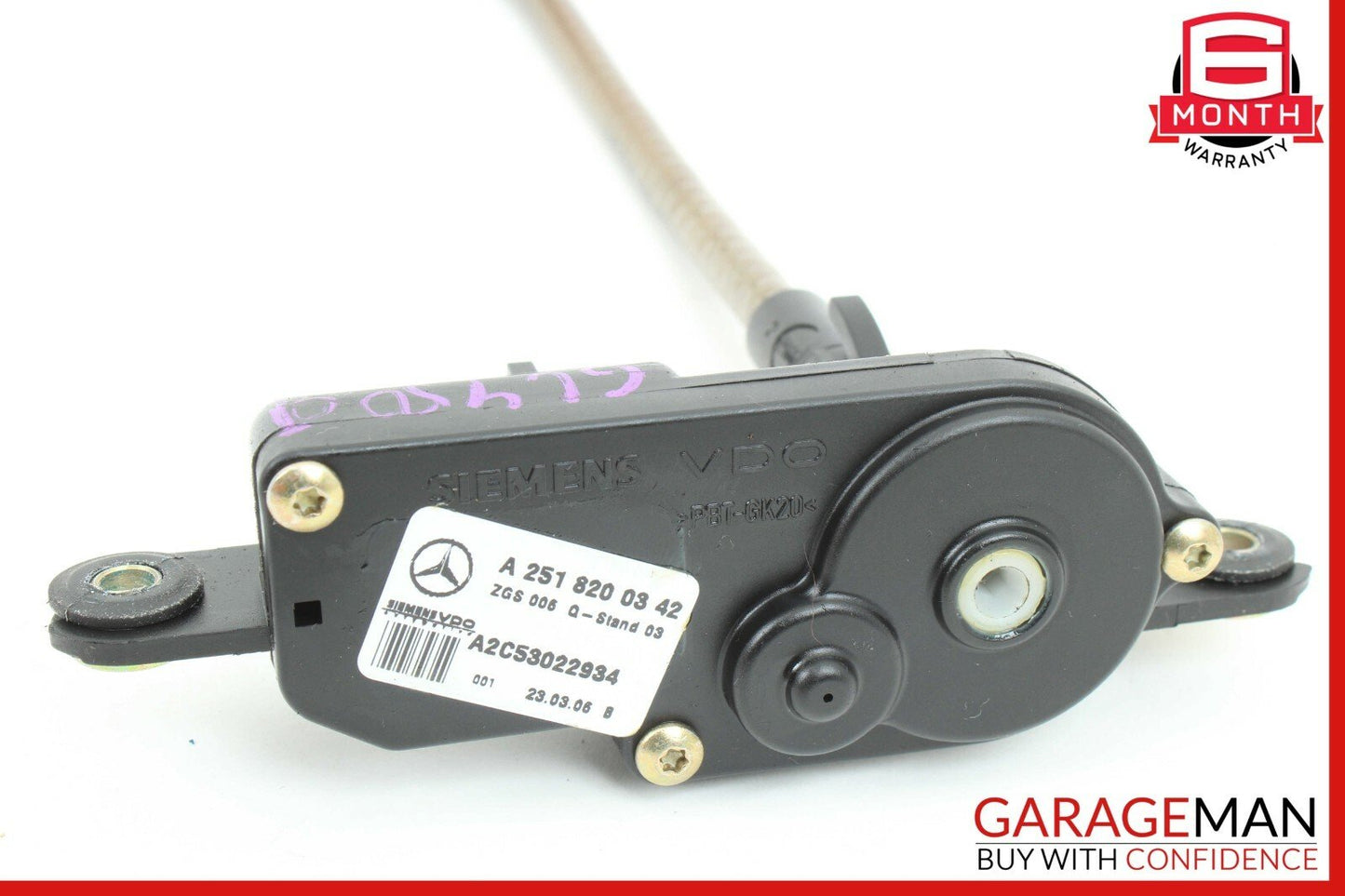 06-12 Mercedes X164 GL450 ML450 Rear Right Door Quarter Window Regulator Motor