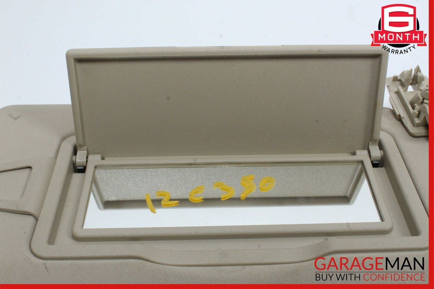 08-15 Mercedes W204 C350 Right Passenger Side Sunvisor Sun Visor Beige OEM