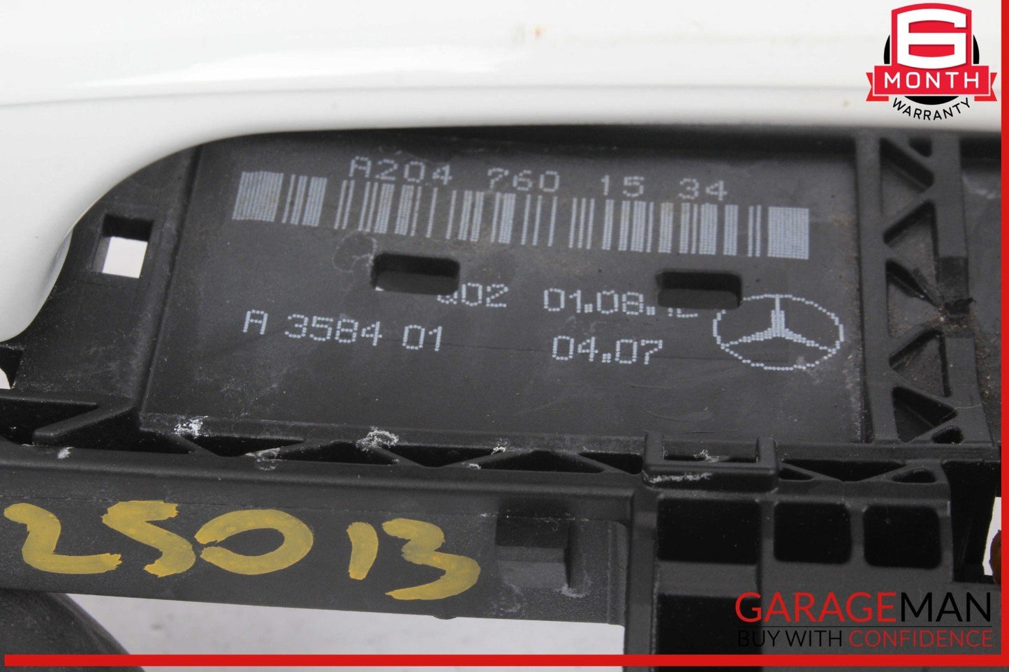 12-14 Mercedes W204 C250 Front Left Side Exterior Door Handle Keyless Go OEM