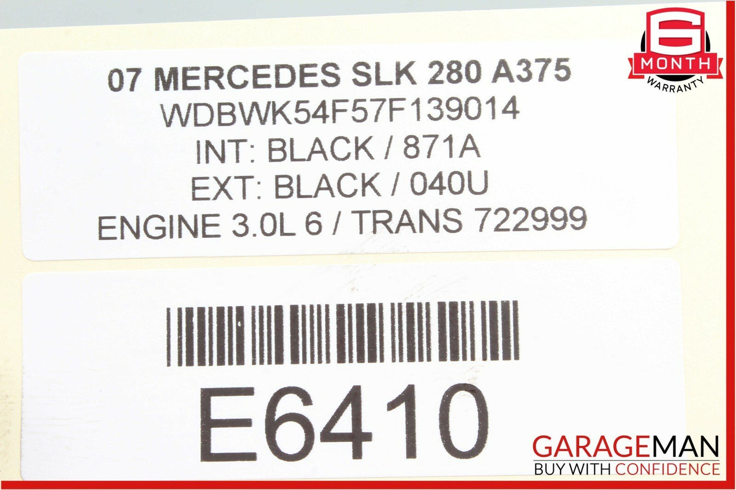 05-08 Mercedes R171 SLK280 SLK350 Rear Right & Left Suspension Coil Spring Set