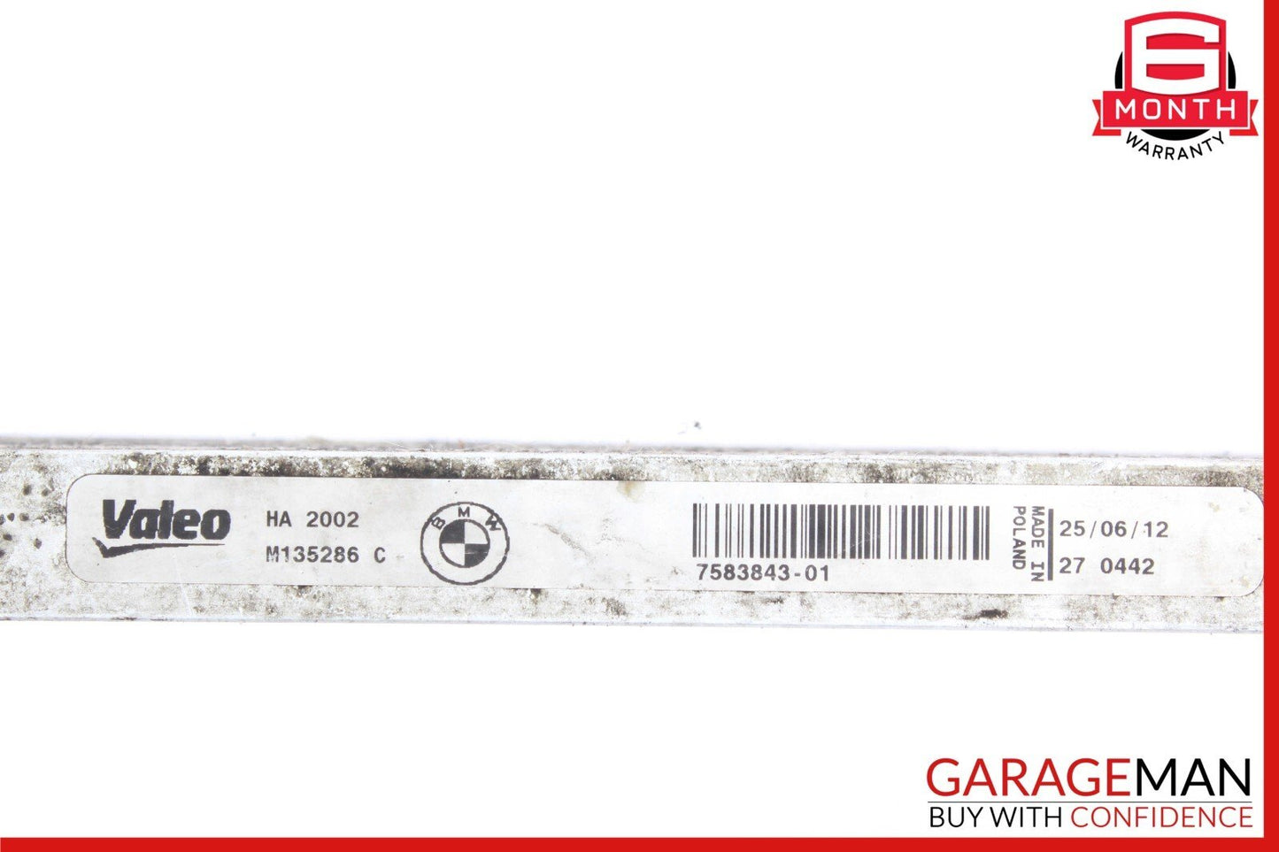 11-16 BMW 525i 535i 550i Power Steering Oil Cooler 7583843