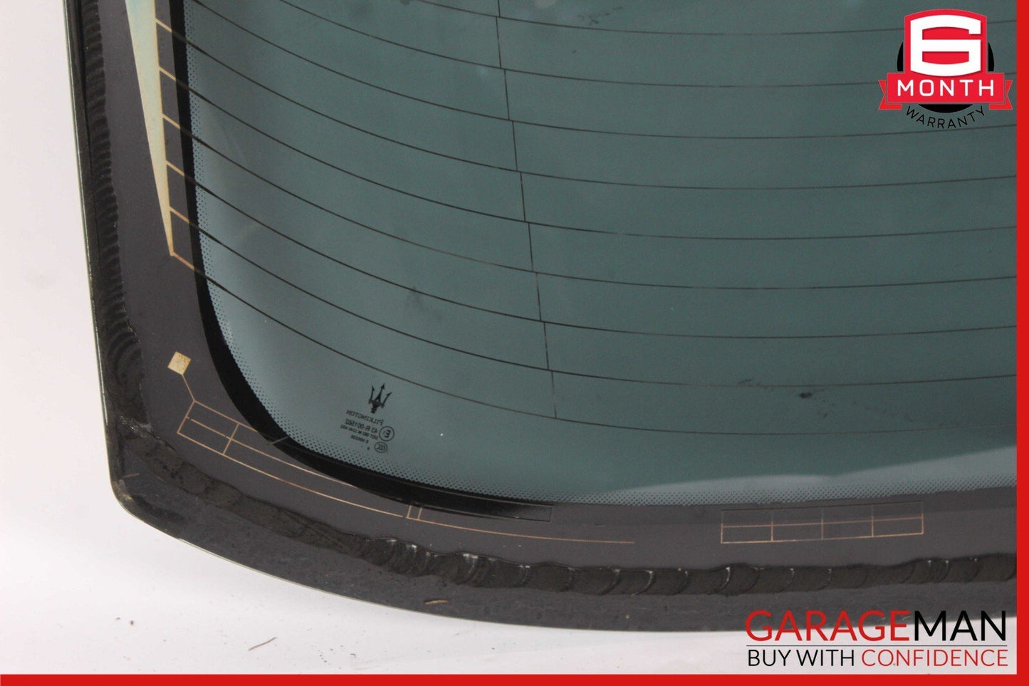 08-18 Maserati GranTurismo M145 Rear Windshield Wind Shield Back Glass Black OEM