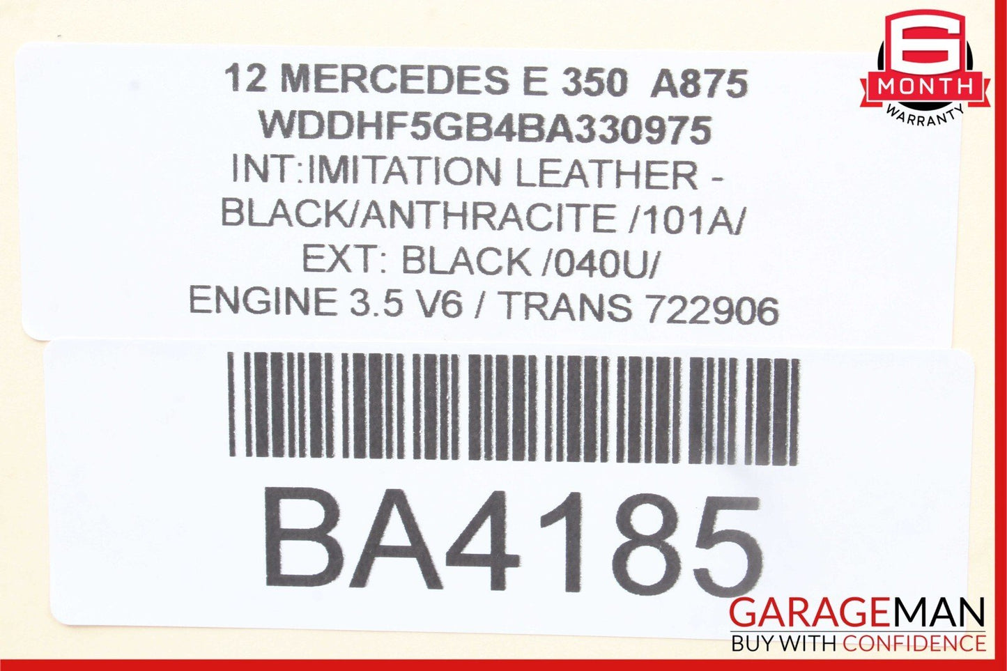 2010-2016 Mercedes-Benz E350 W212 Rear Center Seat Belt Seatbelt 2128601185