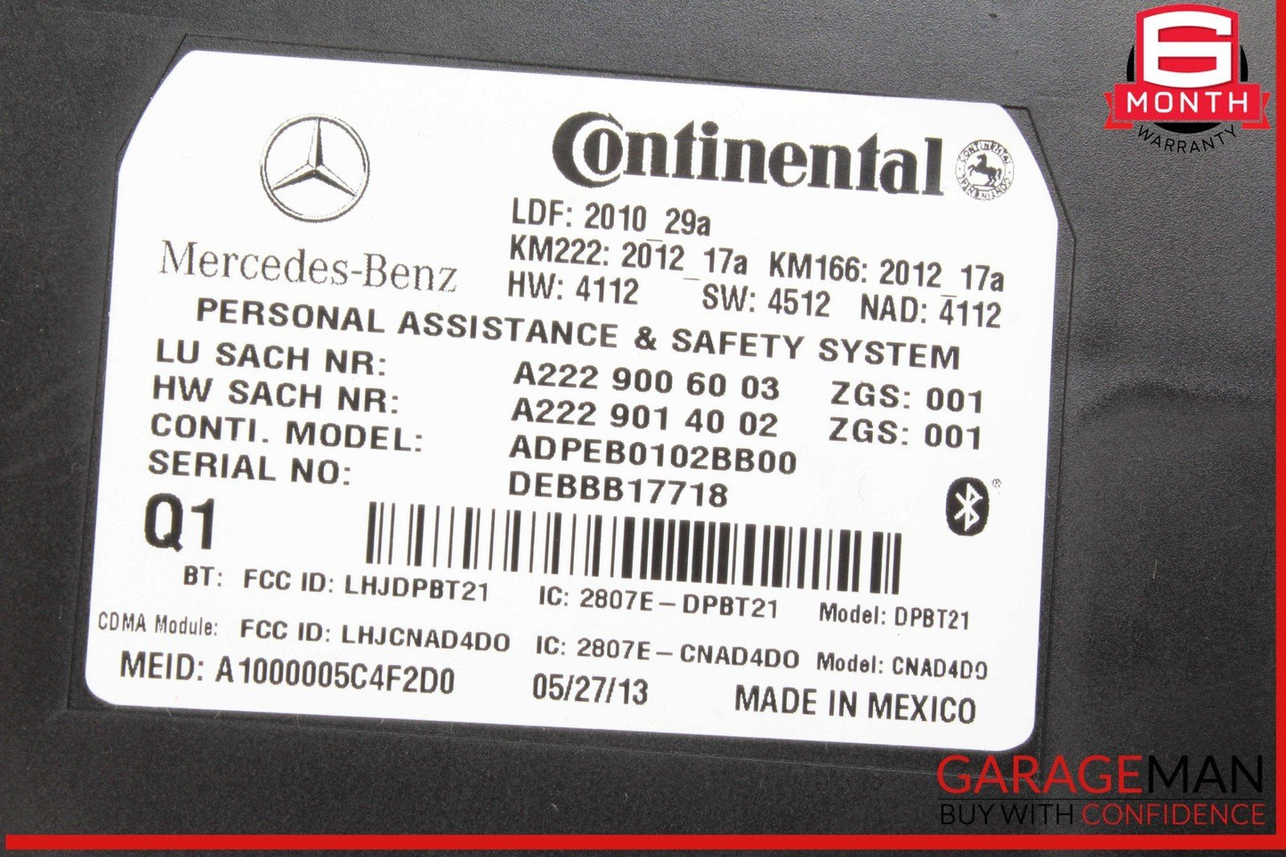 10-20 Mercedes W218 CLS550 GLA250 SL400 Communication Control Module Unit OEM