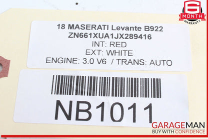 17-22 Maserati Levante M161 Rear Air Ride Suspension Reservoir Tank OEM