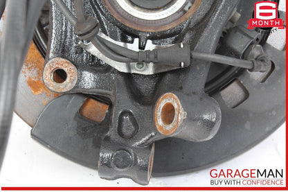 03-10 Porsche Cayenne 955 957 Rear Left Spindle Knuckle Wheel Hub w/ Rotor Disc