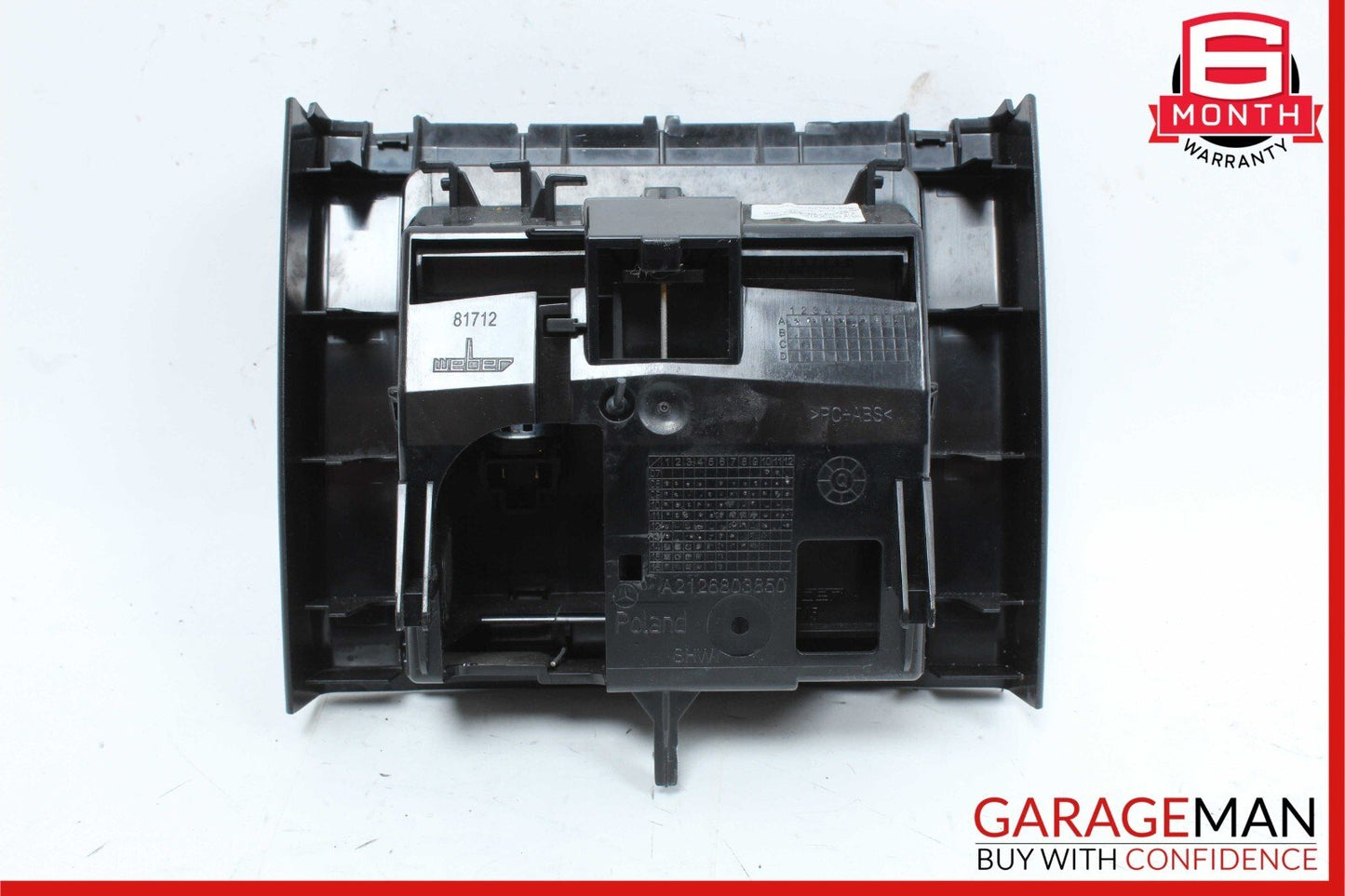10-16 Mercedes W212 E350 E250 Rear Center Console Ashtray Ash Tray Black