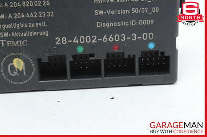 08-18 Mercedes W204 C300 C250 E400 Front Right Side Door Control Module OEM